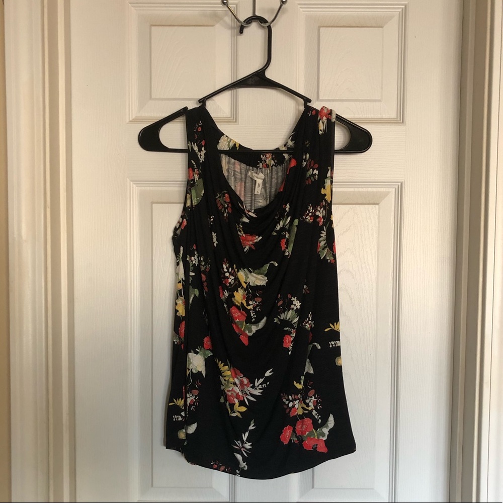 Black Floral Dressy Tank from Maurice’s